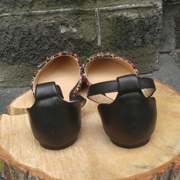 NWOT Makers pointed toe ankle strap flats - Picture 3 of 5